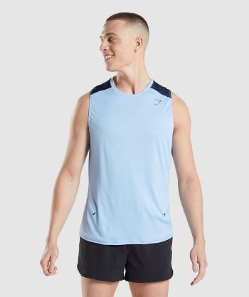 Camiseta Tirantes Gymshark Speed Evolve Hombre Azules | CO 3209AHK